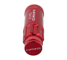 Load image into Gallery viewer, NRG 700 Series M12 X 1.5 Steel Lug Nut w/Dust Cap Cover Set 21 Pc w/Locks &amp; Lock Socket - Red Lug Nuts NRG
