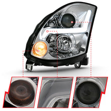 Load image into Gallery viewer, ANZO 2003-2007 Infiniti G35 Projector Headlight Plank Style Black (HID Compatible, No HID Kit ) Headlights ANZO
