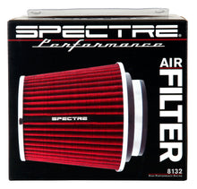 Load image into Gallery viewer, Spectre Adjustable Conical Air Filter 5-1/2in. Tall (Fits 3in. / 3-1/2in. / 4in. Tubes) - Red Air Filters - Universal Fit Spectre
