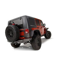 Load image into Gallery viewer, Bushwacker 07-18 Jeep Wrangler Unlimited Flat Style Flares 4pc 4-Door Sport Utility Only - Black Fender Flares Bushwacker
