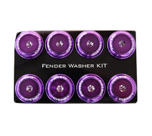 Load image into Gallery viewer, NRG Fender Washer Kit w/Color Matched M8 Bolt Rivets For Plastic (Purple) - Set of 8 Hardware Kits - Other NRG
