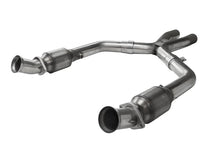 Load image into Gallery viewer, Kooks 05-10 Ford Mustang GT 2 1/2in x 2 1/2in OEM Exhaust GREEN Cat X Pipe X Pipes Kooks Headers
