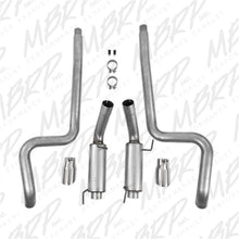 Load image into Gallery viewer, MBRP 05-09 Ford Mustang GT 4.6L Dual Split Rear Race Version AL/ 3in Cat Back Exhaust System Catback MBRP
