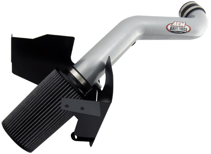 AEM 06 Jeep Commander 4.7L V8 Silver Brute Force Air Intake Cold Air Intakes AEM Induction