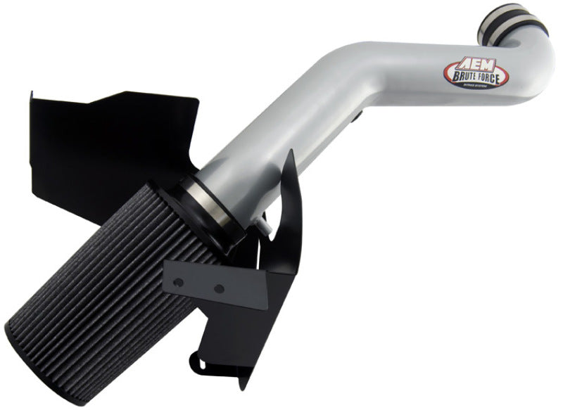 AEM 06 Jeep Commander 4.7L V8 Silver Brute Force Air Intake Cold Air Intakes AEM Induction