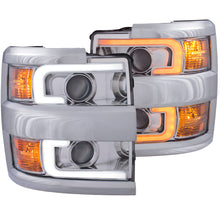 Load image into Gallery viewer, ANZO Projector Headlights 15-17 Chevrolet Silverado 2500HD / 3500HD Chrome w/ Chrome Rim Headlights ANZO
