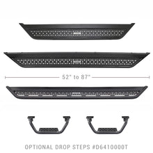 Load image into Gallery viewer, Go Rhino Dominator Extreme D6 SideSteps - Tex Blk - 4in Drop Down Steps (Pair) Side Steps Go Rhino
