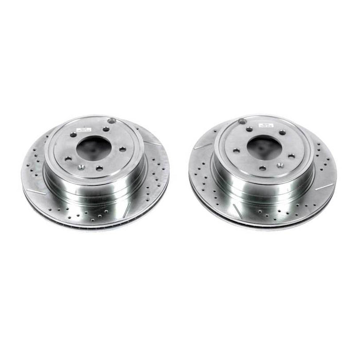 Power Stop 12-15 Chevrolet Captiva Sport Rear Evolution Drilled & Slotted Rotors - Pair Brake Rotors - Slot & Drilled PowerStop