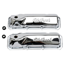 Load image into Gallery viewer, Edelbrock Valve Cover Signature Series Ford 351M-400-351C CI V8 Chrome Valve Covers Edelbrock
