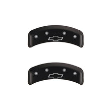 Load image into Gallery viewer, MGP 4 Caliper Covers Engraved Front &amp; Rear Bowtie Red finish silver ch Caliper Covers MGP
