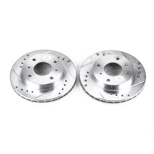 Load image into Gallery viewer, Power Stop 89-96 Nissan 240SX Front Evolution Drilled &amp; Slotted Rotors - Pair Brake Rotors - Slot &amp; Drilled PowerStop   
