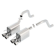 Borla 06-13 Chevy Corvette C6 ZO6/ZR1 Manual Trans S-Type II Rear Section Exht Dual Rd Rolled Tips Catback Borla