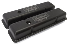 Load image into Gallery viewer, Edelbrock Valve Cover Victor Series Chevrolet 1959-1986 262-400 CI V8 Low Black Valve Covers Edelbrock
