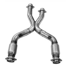 Load image into Gallery viewer, Kooks 99-04 Ford Mustang GT / Cobra 2 1/2in In x 2 1/2in OEM Out Cat SS X Pipe Kooks HDR Req X Pipes Kooks Headers
