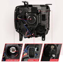 Load image into Gallery viewer, ANZO 2014-2015 Gmc Sierra 1500HD Projector Plank Style Headlight Black W/ Drl Headlights ANZO

