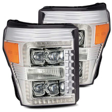 Load image into Gallery viewer, AlphaRex 11-16 Ford F-350 SD NOVA LED Proj Headlights Plank Style Chrm w/Activ Light/Seq Signal Headlights AlphaRex
