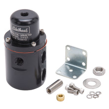 Load image into Gallery viewer, Edelbrock Fuel Pressure Regulator Carbureted 160 GPH 5-10 PSI 3/8In In/Out Returnless Black Fuel Pressure Regulators Edelbrock
