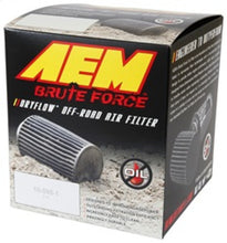 Load image into Gallery viewer, AEM Brute Force Dryflow Air Filter - Conical 6in Base OD / 5.125in Top OD / 5.25in Height Air Filters - Universal Fit AEM Induction
