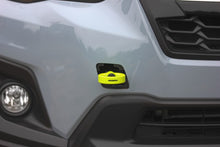 Load image into Gallery viewer, Perrin 2022 Subaru WRX / 18-21 Crosstrek / 14-21 Forester Tow Hook Kit (Front) - Neon Yellow Tow Hooks Perrin Performance   
