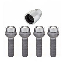Load image into Gallery viewer, McGard Wheel Lock Bolt Set - 4pk. (Radius Seat) M12X1.5 / 17mm Hex / 39.9mm Shank Length - Chrome Wheel Bolts McGard
