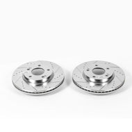 Power Stop 11-19 Hyundai Elantra Front Evolution Drilled & Slotted Rotors - Pair Brake Rotors - Slot & Drilled PowerStop   