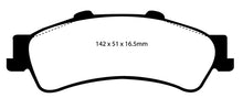 Load image into Gallery viewer, EBC 01-05 Cadillac Deville 4.6 HD Yellowstuff Rear Brake Pads Brake Pads - Performance EBC   

