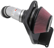 K&N 14-16 Kia Soul L4 2.0L Typhoon Cold Air Intake Aluminum Silver Cold Air Intakes K&N Engineering   