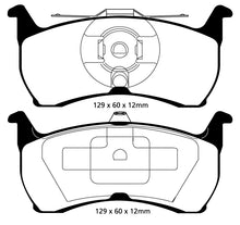 Load image into Gallery viewer, EBC 93-00 Aston Martin Virage 5.3 (PBR Caliper) Yellowstuff Rear Brake Pads Brake Pads - Performance EBC   
