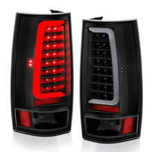 Load image into Gallery viewer, ANZO 2007-2014 Chevy Tahoe LED Taillight Plank Style Black w/Clear Lens Tail Lights ANZO
