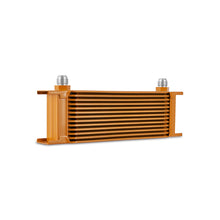 Load image into Gallery viewer, Mishimoto Universal 13-Row Oil Cooler Gold Oil Coolers Mishimoto
