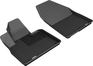 3D MAXpider 2019-2020 Hyundai Santa Fe Kagu 1st Row Floormat - Black Floor Mats - Rubber 3D MAXpider   