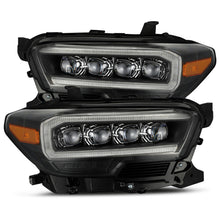 Load image into Gallery viewer, AlphaRex 16-20 Toyota Tacoma NOVA LED Projector Headlights Plank Style Black w/Activation Light Headlights AlphaRex
