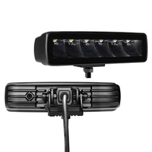 Load image into Gallery viewer, Go Rhino Xplor Blackout Series Sixline LED Spot Light Kit (Surface/Threaded Stud Mount) - Blk (Pair) Light Bars &amp; Cubes Go Rhino   
