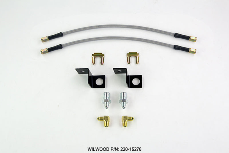Wilwood Flexline Kit 14 inch -3 M10-1.5 IF 1/8 NPT 90 Degree Brake Line Kits Wilwood