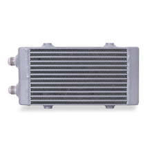Load image into Gallery viewer, Mishimoto Universal Small Bar and Plate Dual Pass Silver Oil Cooler Oil Coolers Mishimoto
