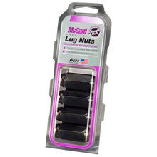 Load image into Gallery viewer, McGard Hex Lug Nut (Cone Seat) M14X1.5 / 22mm Hex / 1.635in. Length (4-Pack) - Black Lug Nuts McGard
