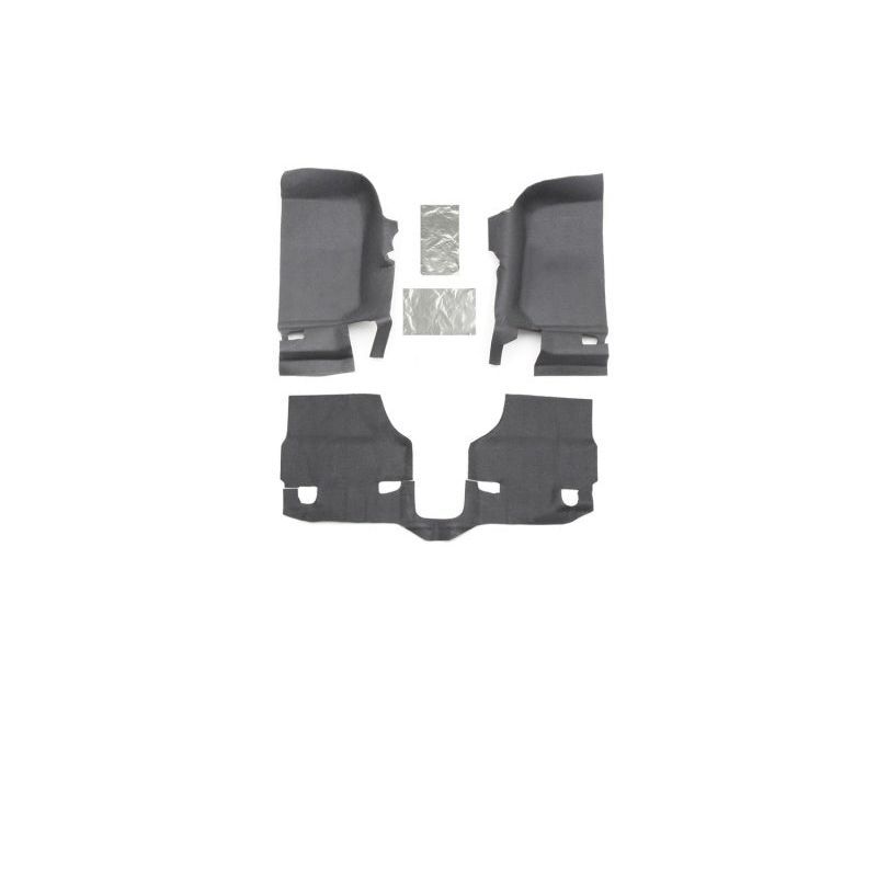 BedRug 11-16 Jeep JK 2Dr Front 3pc BedTred Floor Kit (Incl Heat Shields) Bed Liners BedRug