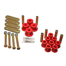 Load image into Gallery viewer, Energy Suspension 64-73 Ford Mustang Red Heavy Duty Shackle Set Bushing Kits Energy Suspension
