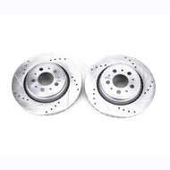 Power Stop 03-14 Volvo XC90 Rear Evolution Drilled & Slotted Rotors - Pair Brake Rotors - Slot & Drilled PowerStop