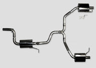 AWE Tuning VW CC Touring Edition Exhaust Dual Outlet - Chrome Silver Tips Catback AWE Tuning   