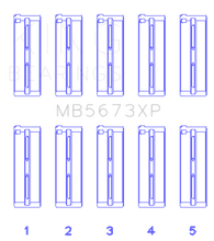 Load image into Gallery viewer, King Honda F20C/F22C 16v (Size STD) Performance Main Bearing Set Bearings King Engine Bearings
