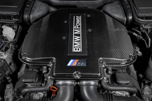 Eventuri BMW E39 M5 / E52 Z8 (S62) Black Carbon Plenum Lid - No Emblem Intake Manifold Plenum Eventuri   