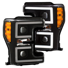 Load image into Gallery viewer, ANZO LED Headlights 17-18 Ford F-250 Super Duty Plank-Style L.E.D. Headlight Black (Pair) Headlights ANZO
