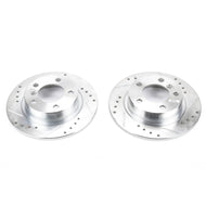 Power Stop 11-16 Mini Cooper Countryman Rear Evolution Drilled & Slotted Rotors - Pair Brake Rotors - Slot & Drilled PowerStop