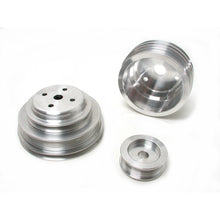 Load image into Gallery viewer, BBK 85-97 GM Truck 305 350 Underdrive Pulley Kit - Lightweight CNC Billet Aluminum (3pc) Pulleys - Crank, Underdrive BBK
