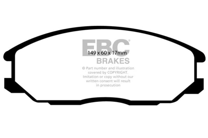 00-01 Hyundai XG 300 3.0 Redstuff Front Brake Pads Brake Pads - Performance EBC   