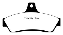 Load image into Gallery viewer, EBC 03-04 Pontiac GTO 5.7 (Solid Rear Rotors) Yellowstuff Rear Brake Pads Brake Pads - Performance EBC   
