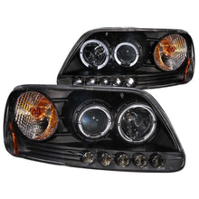 Load image into Gallery viewer, ANZO 1997.5-2003 Ford F-150 Projector Headlights w/ Halo and LED Black 1pc Headlights ANZO
