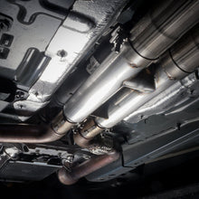 Load image into Gallery viewer, Stainless Works 2018+ Ford Mustang GT 3in Redline Series Catback H-Pipe w/Active Valves &amp; Quad Tips Catback Stainless Works
