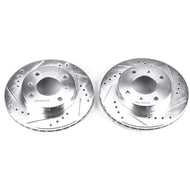 Power Stop 91-96 Infiniti G20 Front Evolution Drilled & Slotted Rotors - Pair Brake Rotors - Slot & Drilled PowerStop   